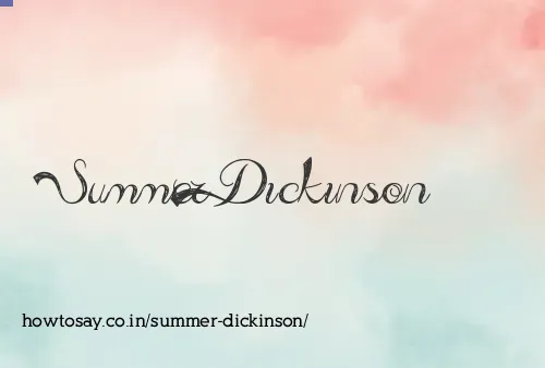 Summer Dickinson