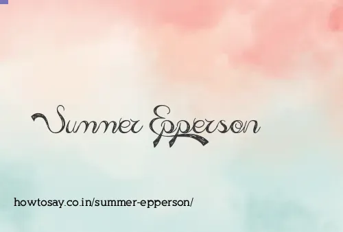 Summer Epperson