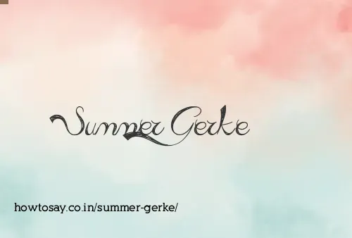 Summer Gerke