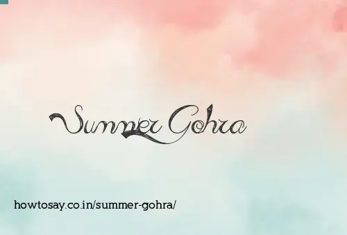 Summer Gohra