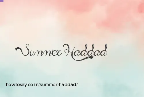 Summer Haddad