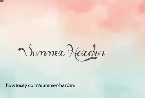 Summer Hardin