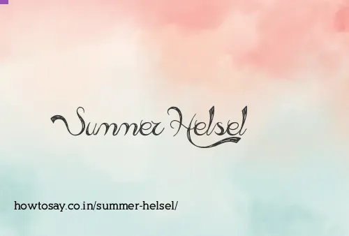 Summer Helsel