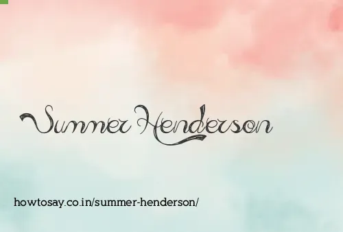 Summer Henderson
