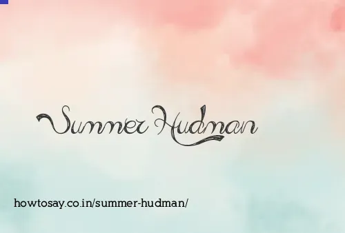Summer Hudman