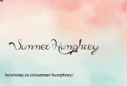 Summer Humphrey