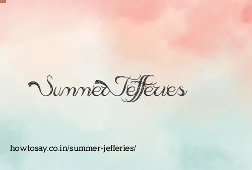 Summer Jefferies
