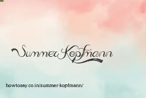 Summer Kopfmann