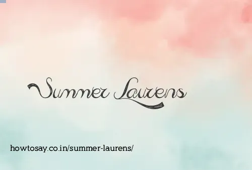 Summer Laurens