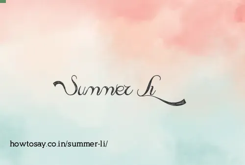 Summer Li