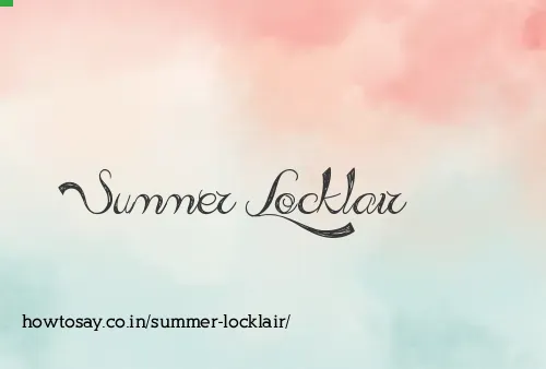 Summer Locklair