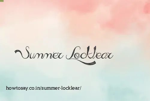 Summer Locklear