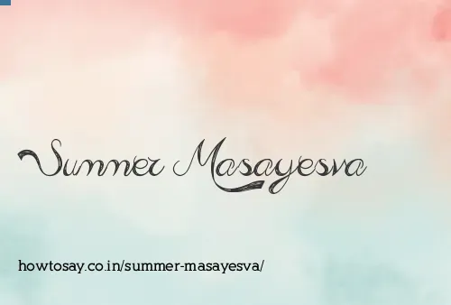 Summer Masayesva