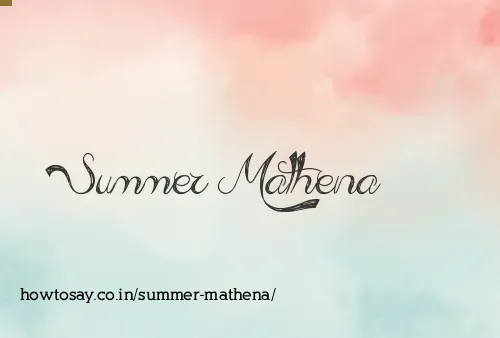 Summer Mathena