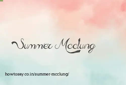 Summer Mcclung
