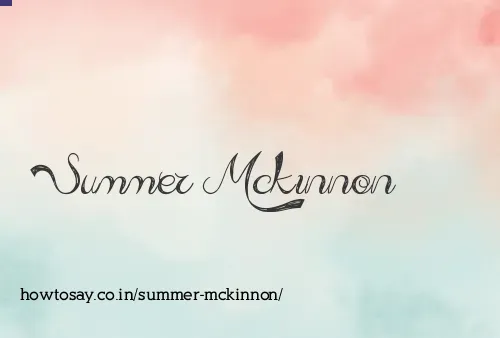 Summer Mckinnon