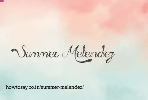 Summer Melendez