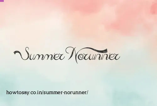 Summer Norunner