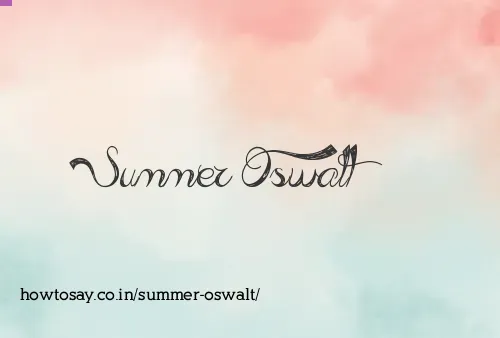 Summer Oswalt