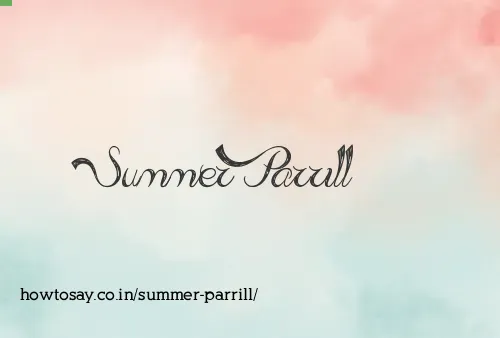 Summer Parrill