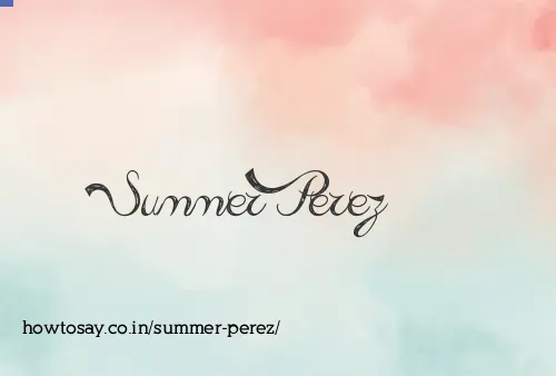 Summer Perez