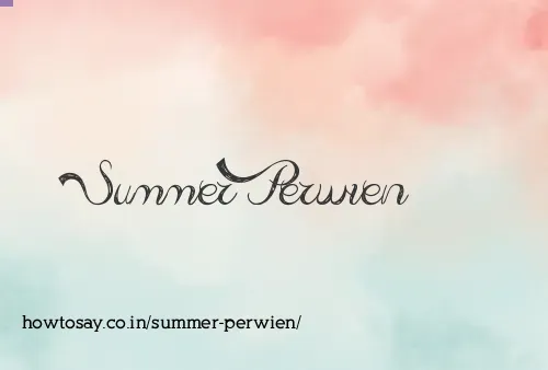 Summer Perwien