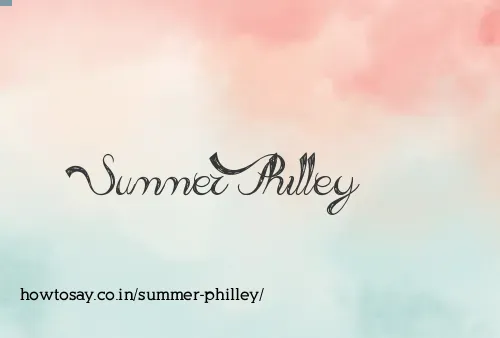 Summer Philley