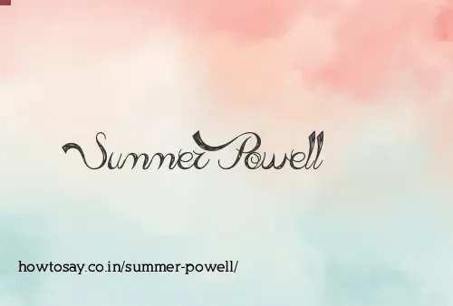 Summer Powell