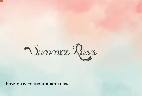 Summer Russ