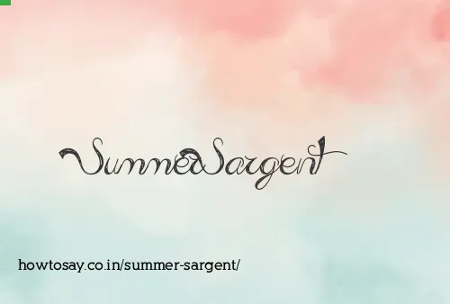 Summer Sargent
