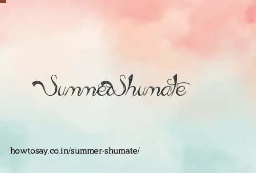 Summer Shumate