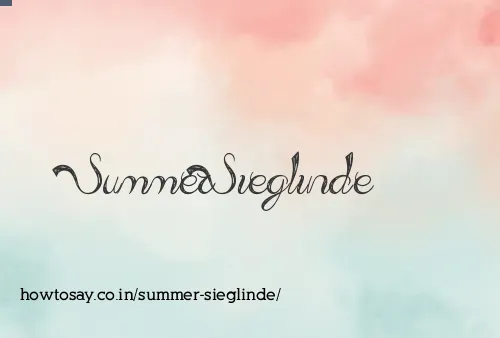 Summer Sieglinde