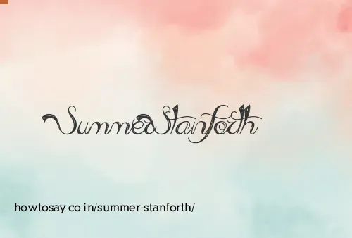 Summer Stanforth