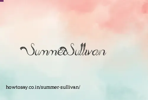 Summer Sullivan