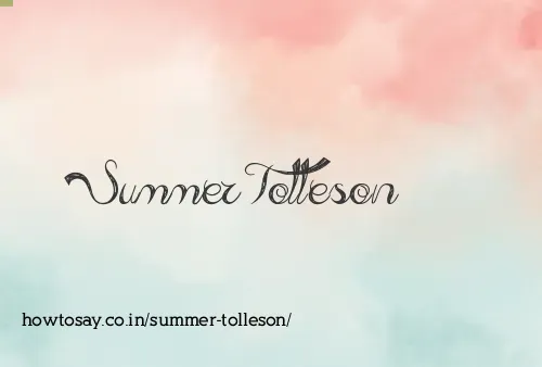 Summer Tolleson