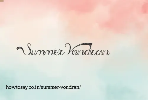 Summer Vondran