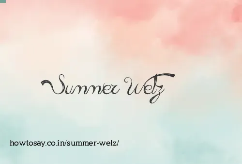 Summer Welz