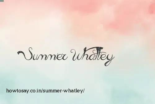 Summer Whatley