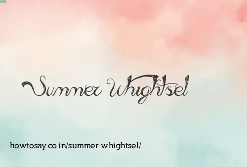 Summer Whightsel