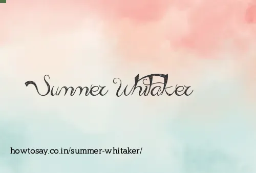 Summer Whitaker