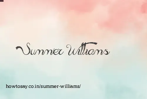 Summer Williams
