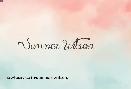 Summer Wilson