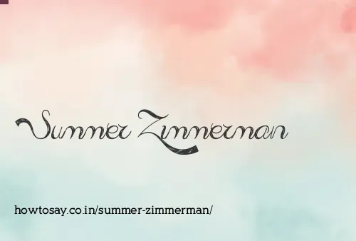 Summer Zimmerman