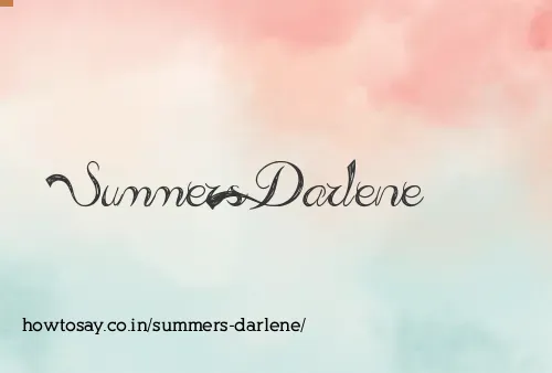 Summers Darlene