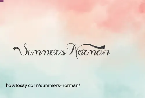 Summers Norman