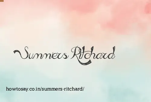 Summers Ritchard