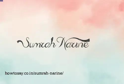 Sumrah Narine
