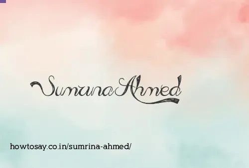 Sumrina Ahmed