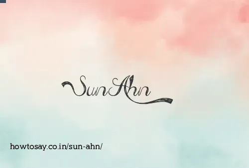 Sun Ahn