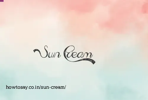 Sun Cream